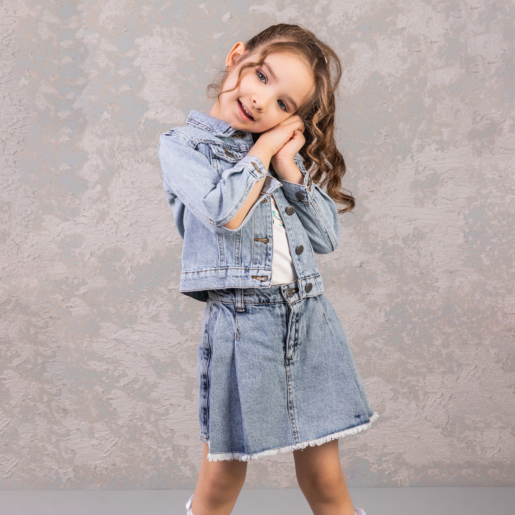 Kız Çocuk Denim Ceket