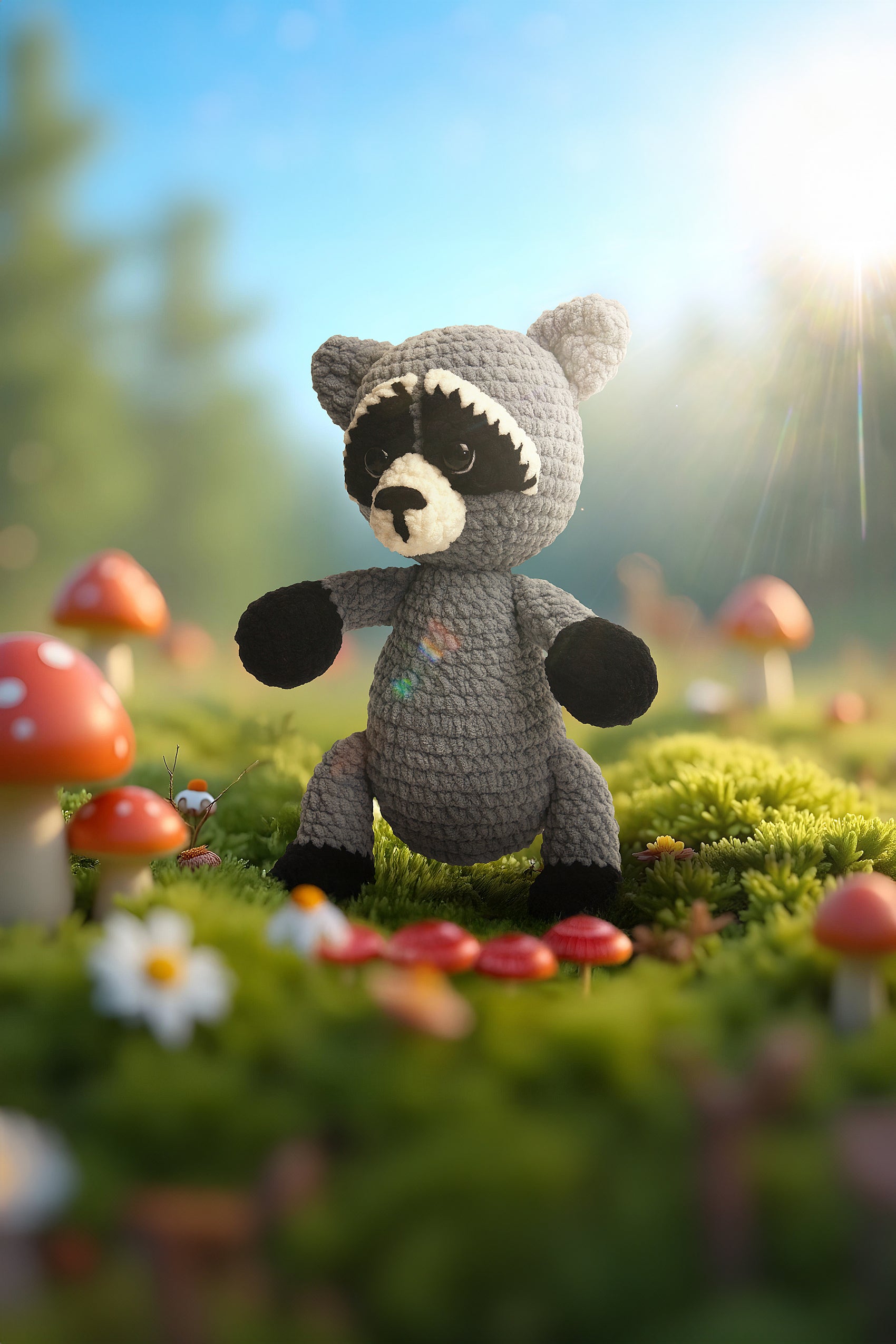 Meraklı Rakun Amigurumi