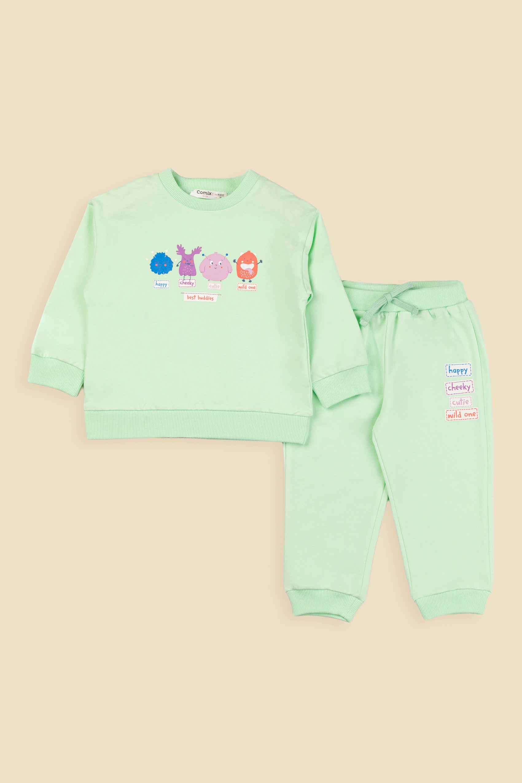 Buddies Kız Bebek Takım - Mint