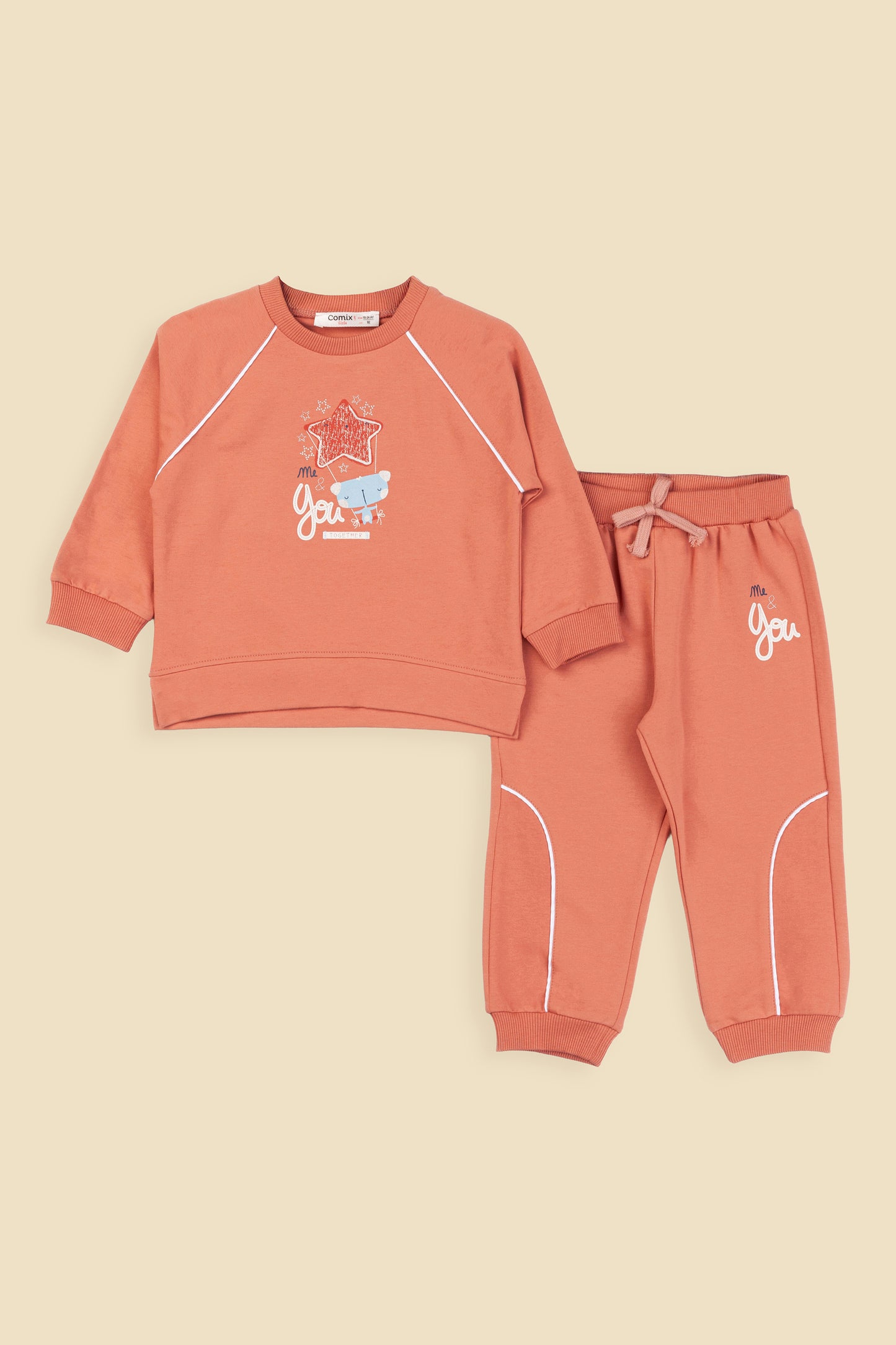 Together Kız Bebek Takım - Gül