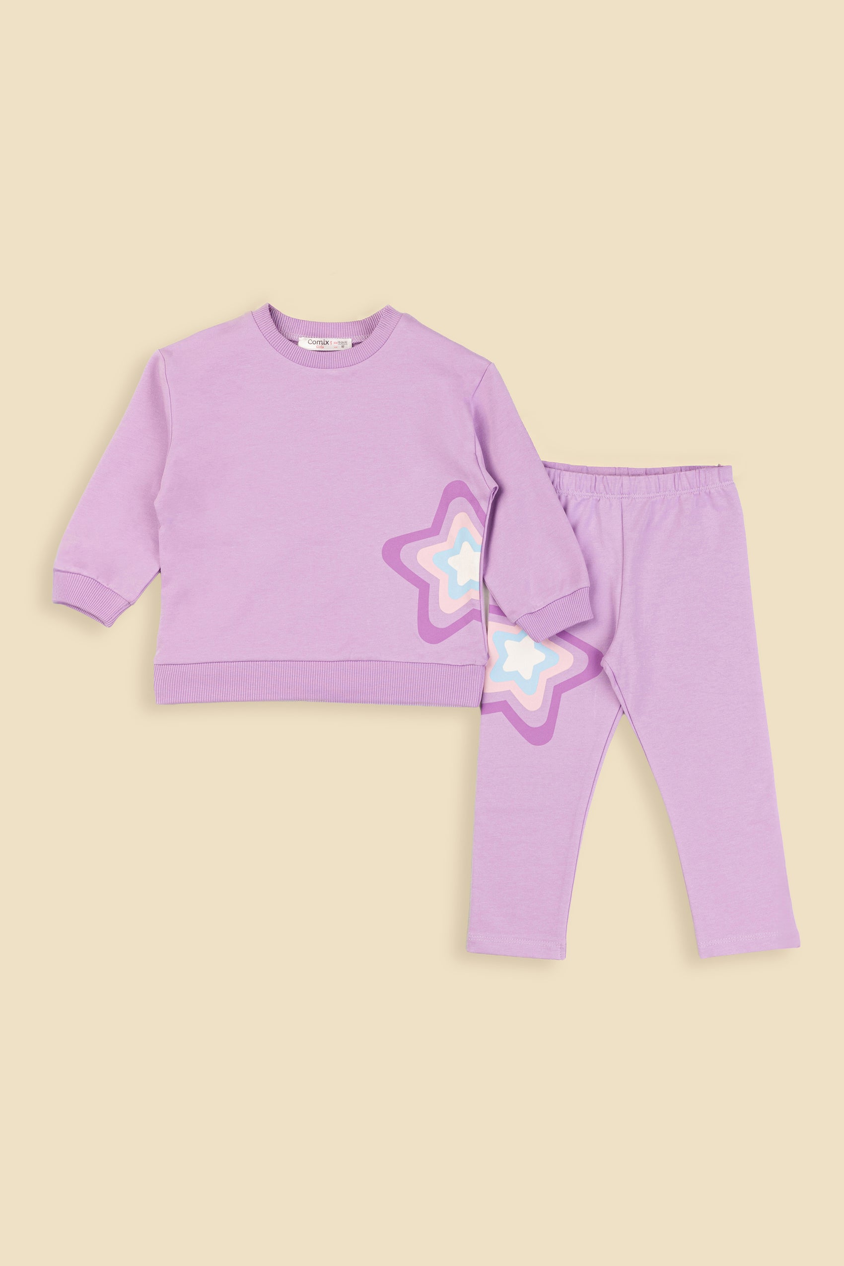 Star Kız Bebek Takım - Lila