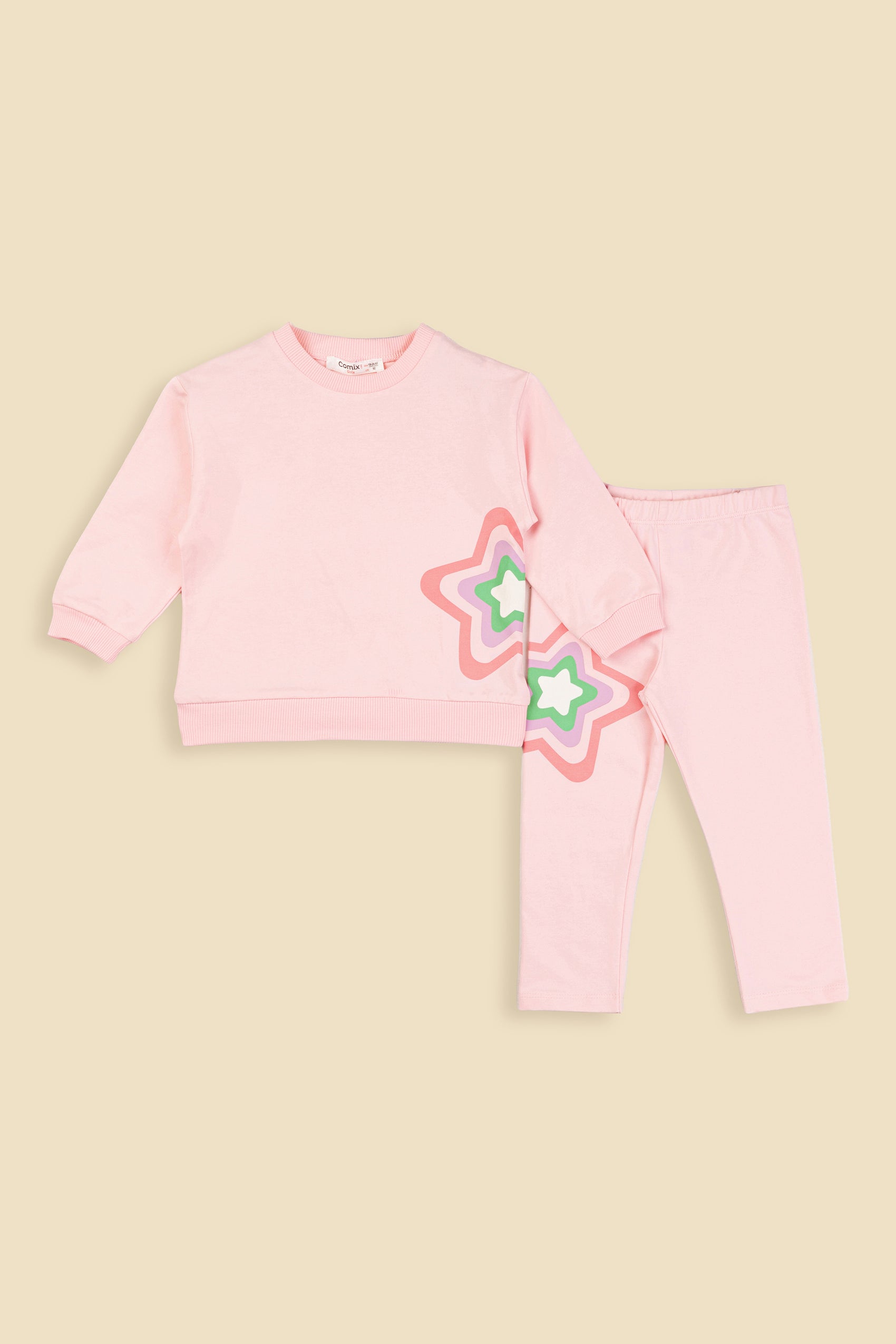 Star Kız Bebek Takım - Toz Pembe