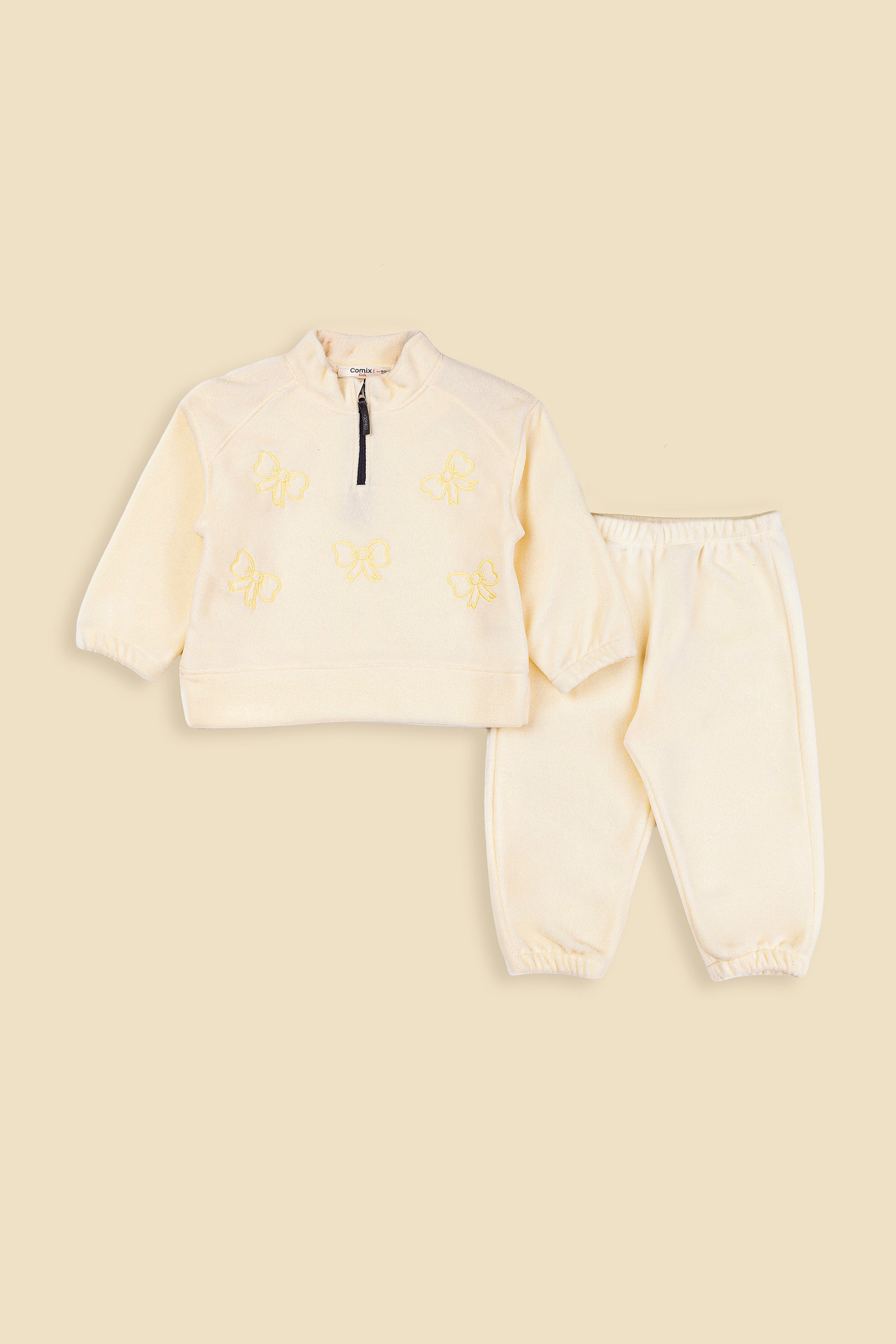 Natural Kız Bebek Takım - Ekru