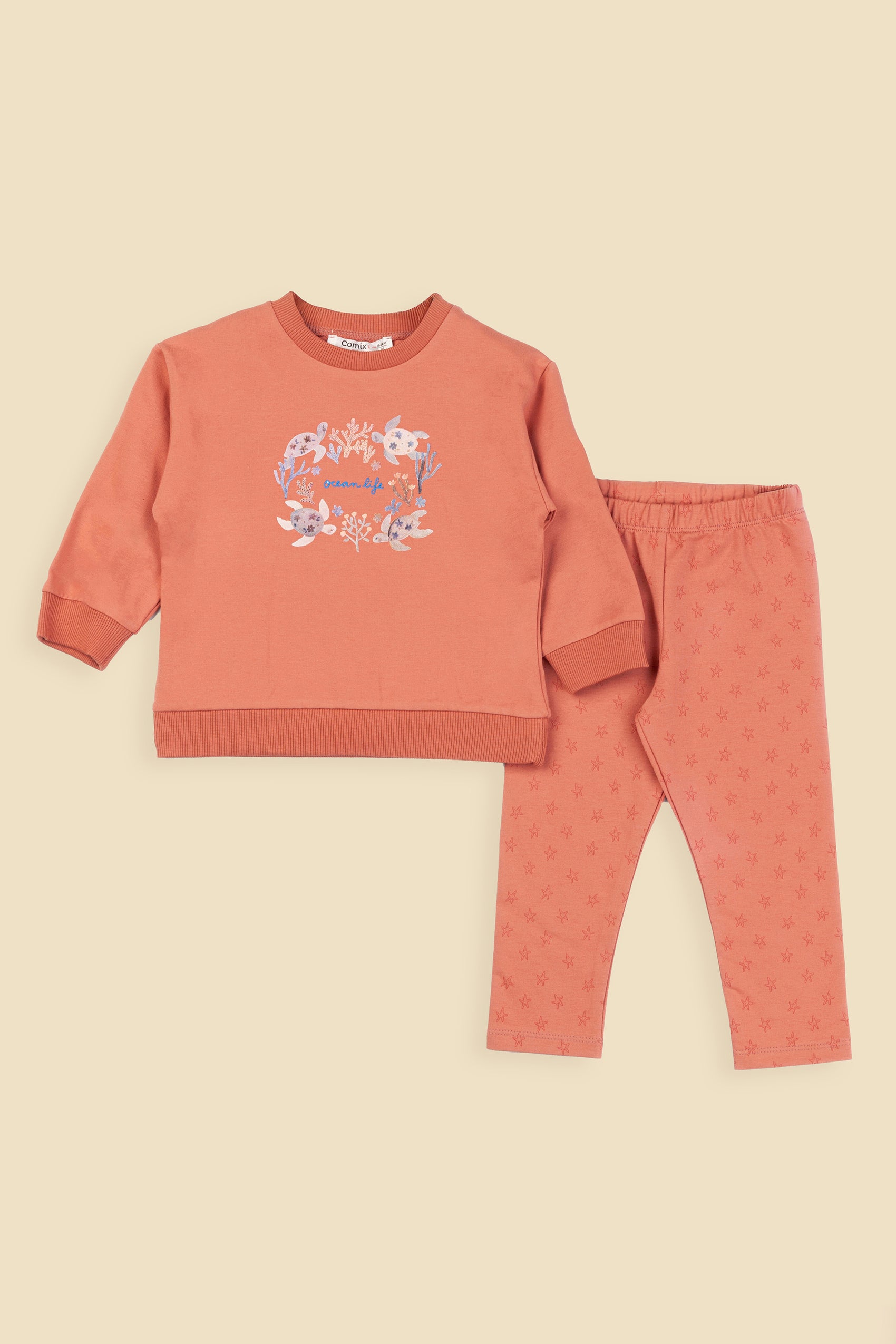 Starfish Kız Bebek Takım - Gül