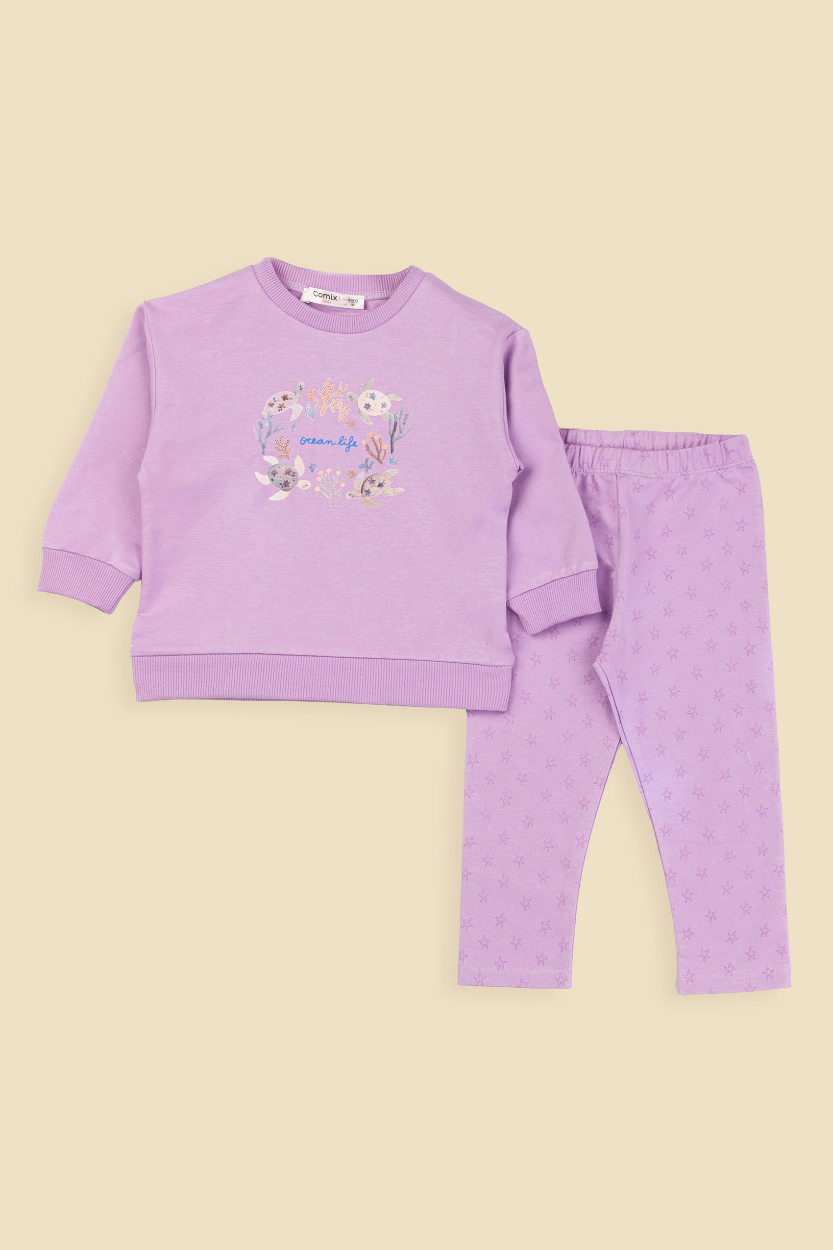 Starfish Kız Bebek Takım - Lila
