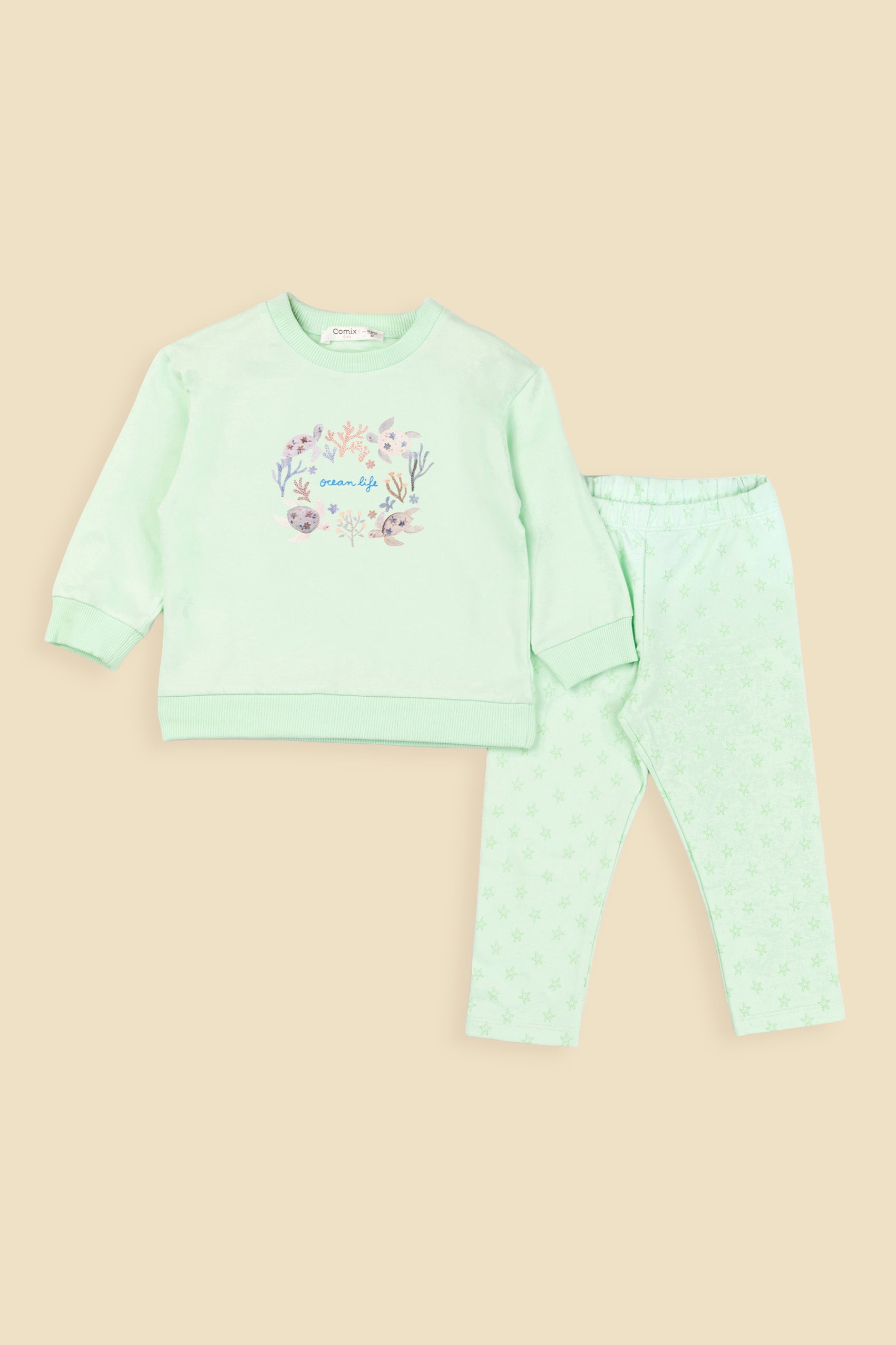 Starfish Kız Bebek Takım - Mint