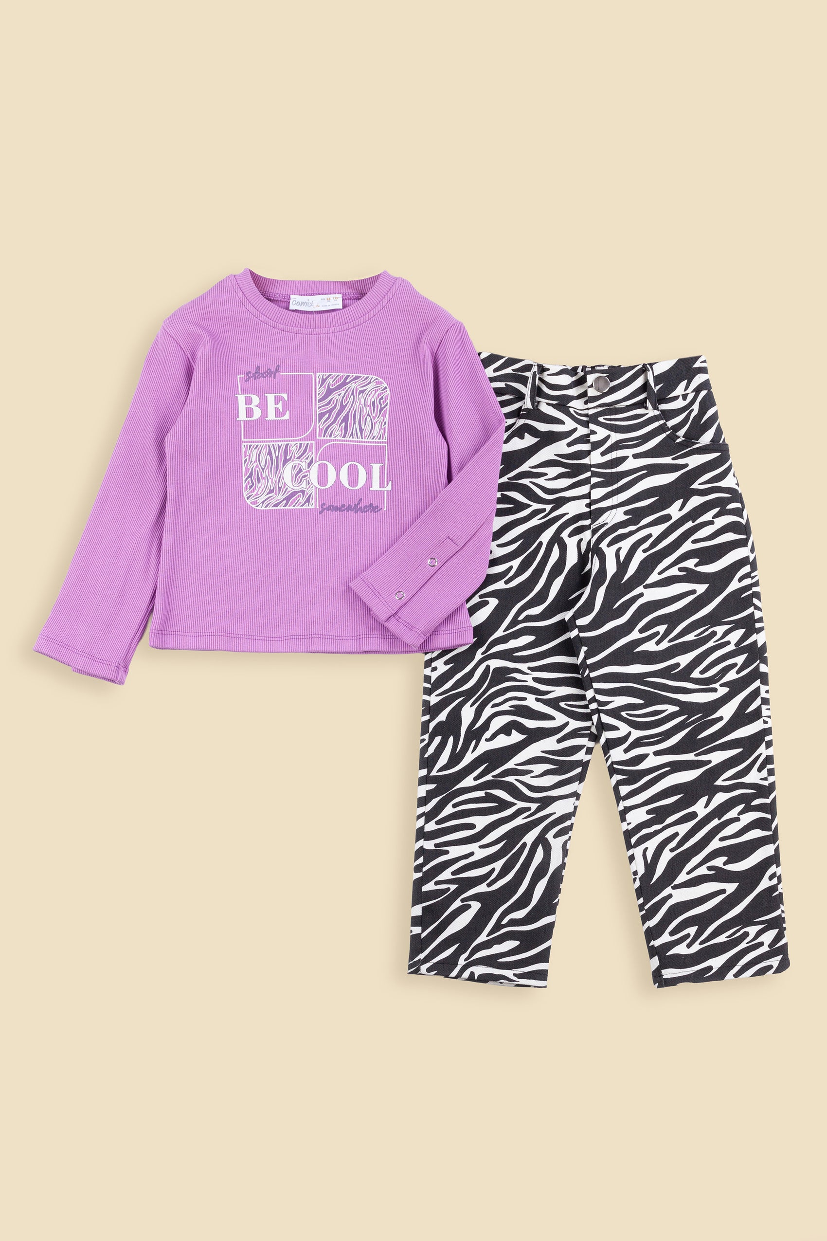 Be Cool Kız Pantolon Takım - Lila