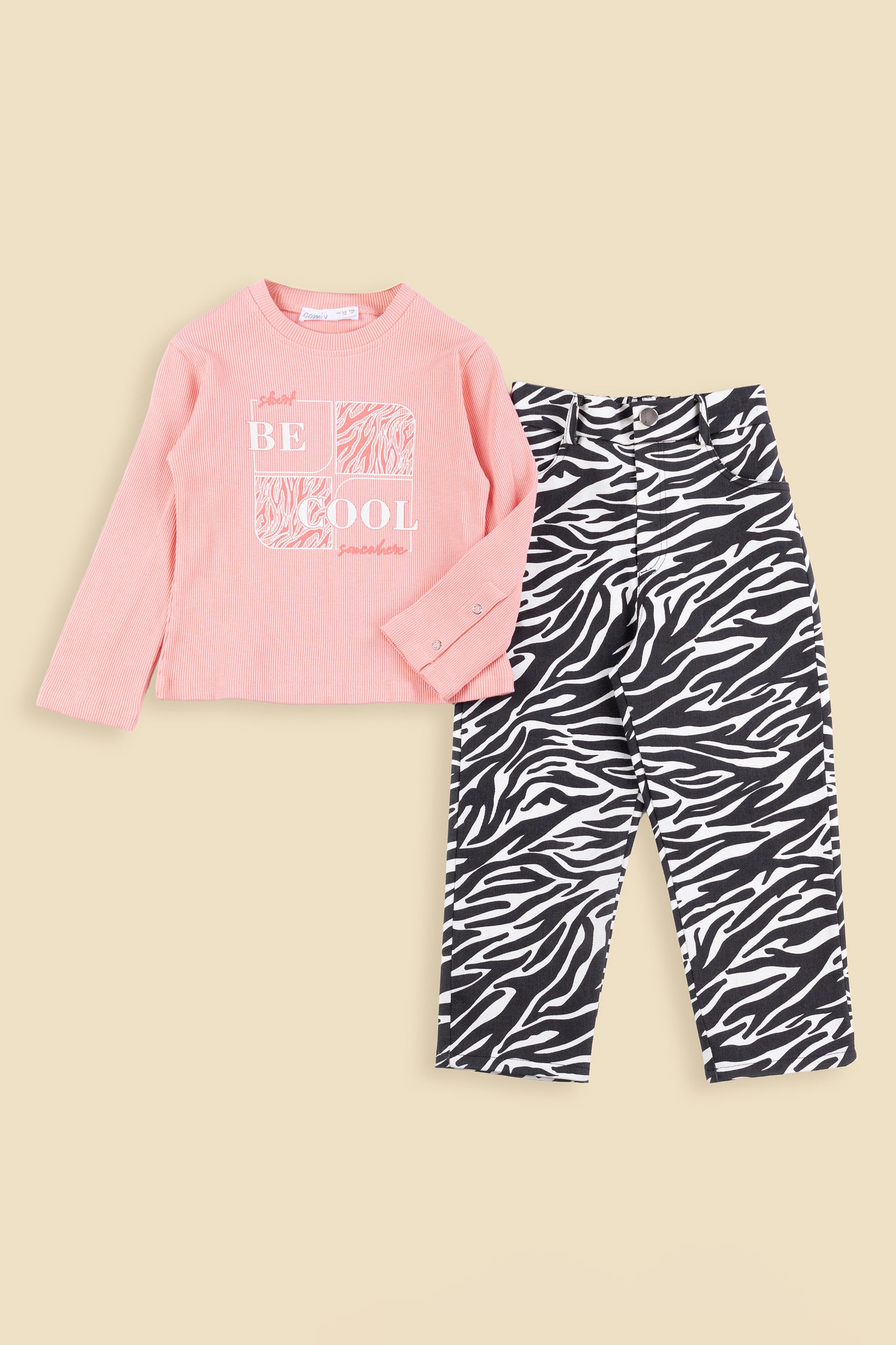 Be Cool Kız Pantolon Takım - Pembe