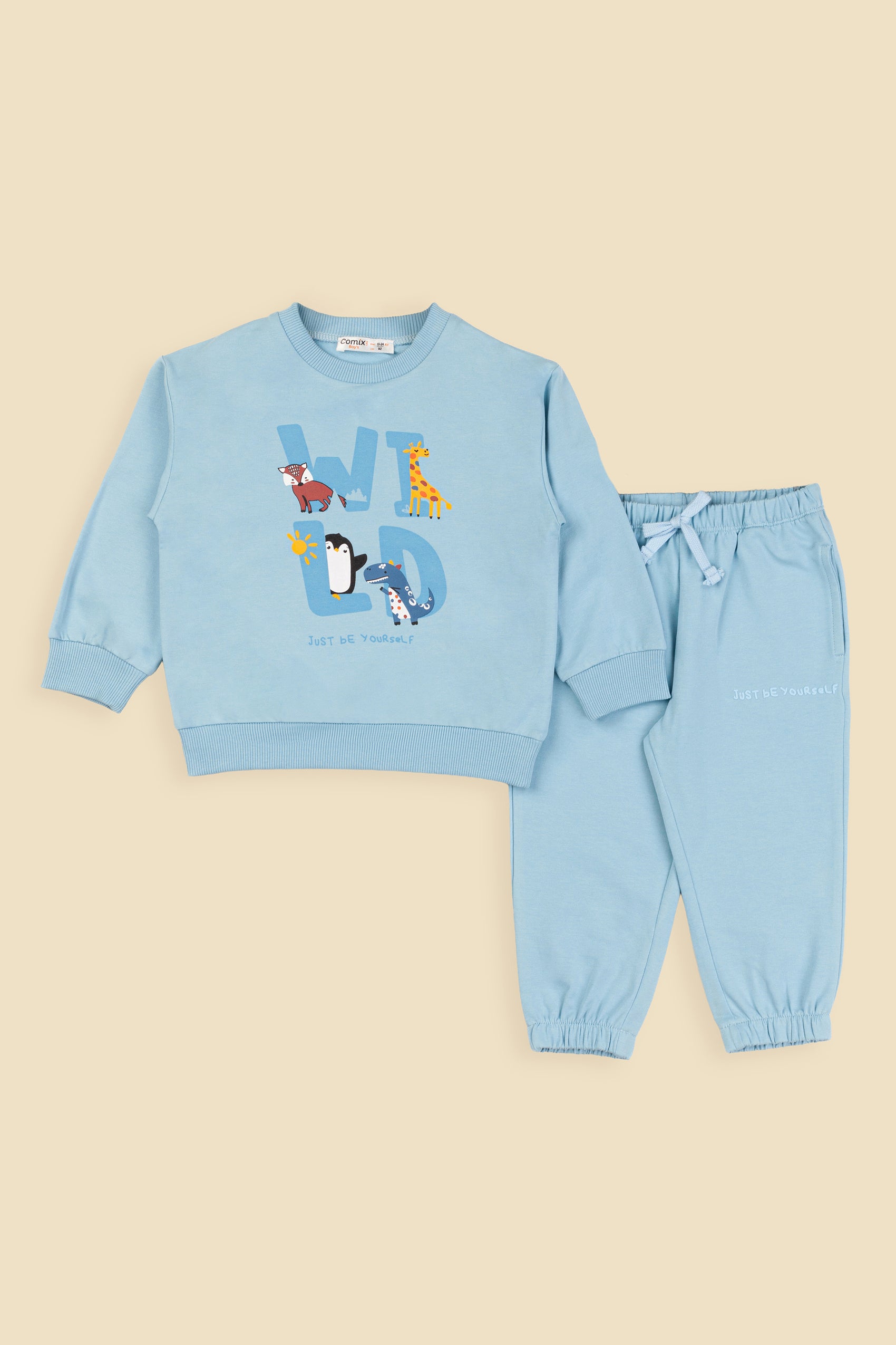 Wild Erkek Bebek Takım - Mavi
