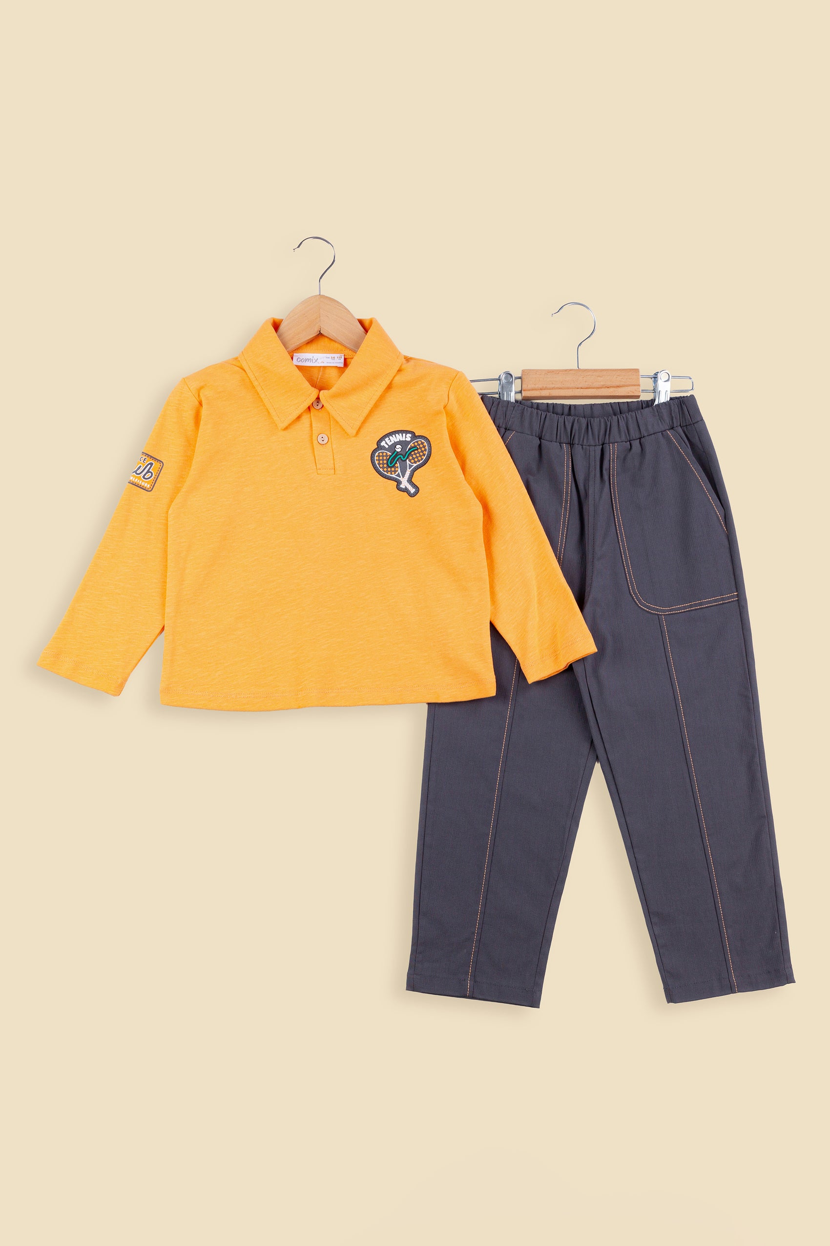 Tenis Erkek Polo Yaka Takım - Orange