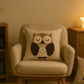 Wise Owl Punch Kırlent Kılıfı
