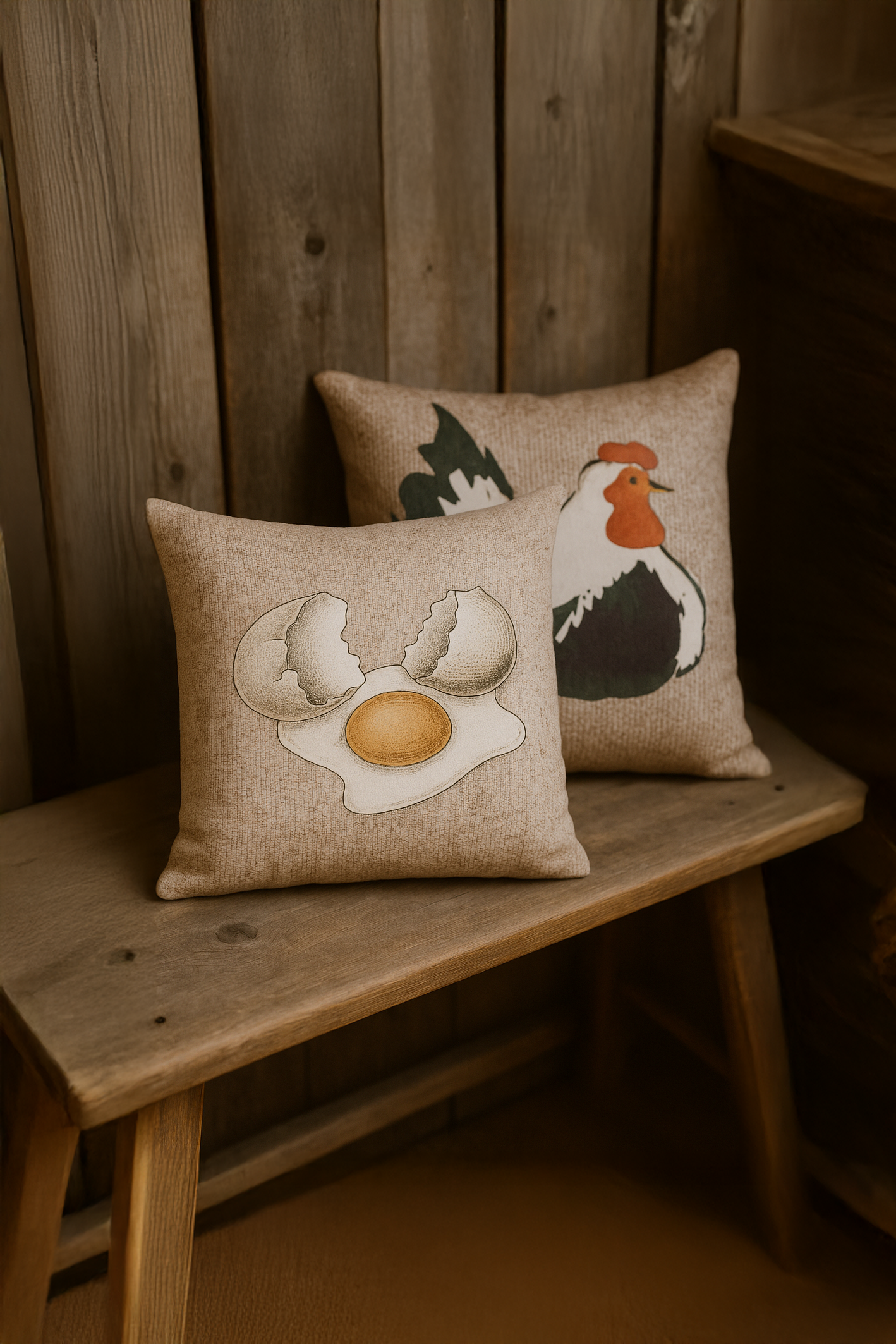 Cozy Nest Çift Taraflı Kırlent Kılıfı