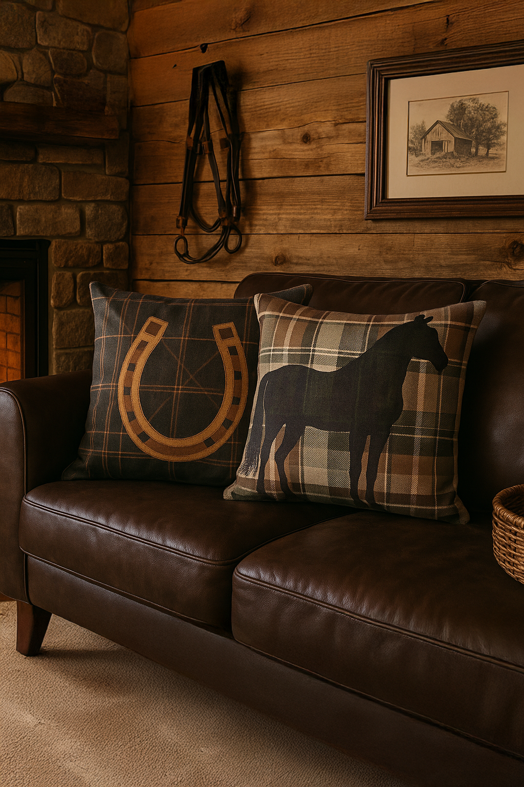 Equestrian Elegance 2'li Kırlent Kılıfı Seti