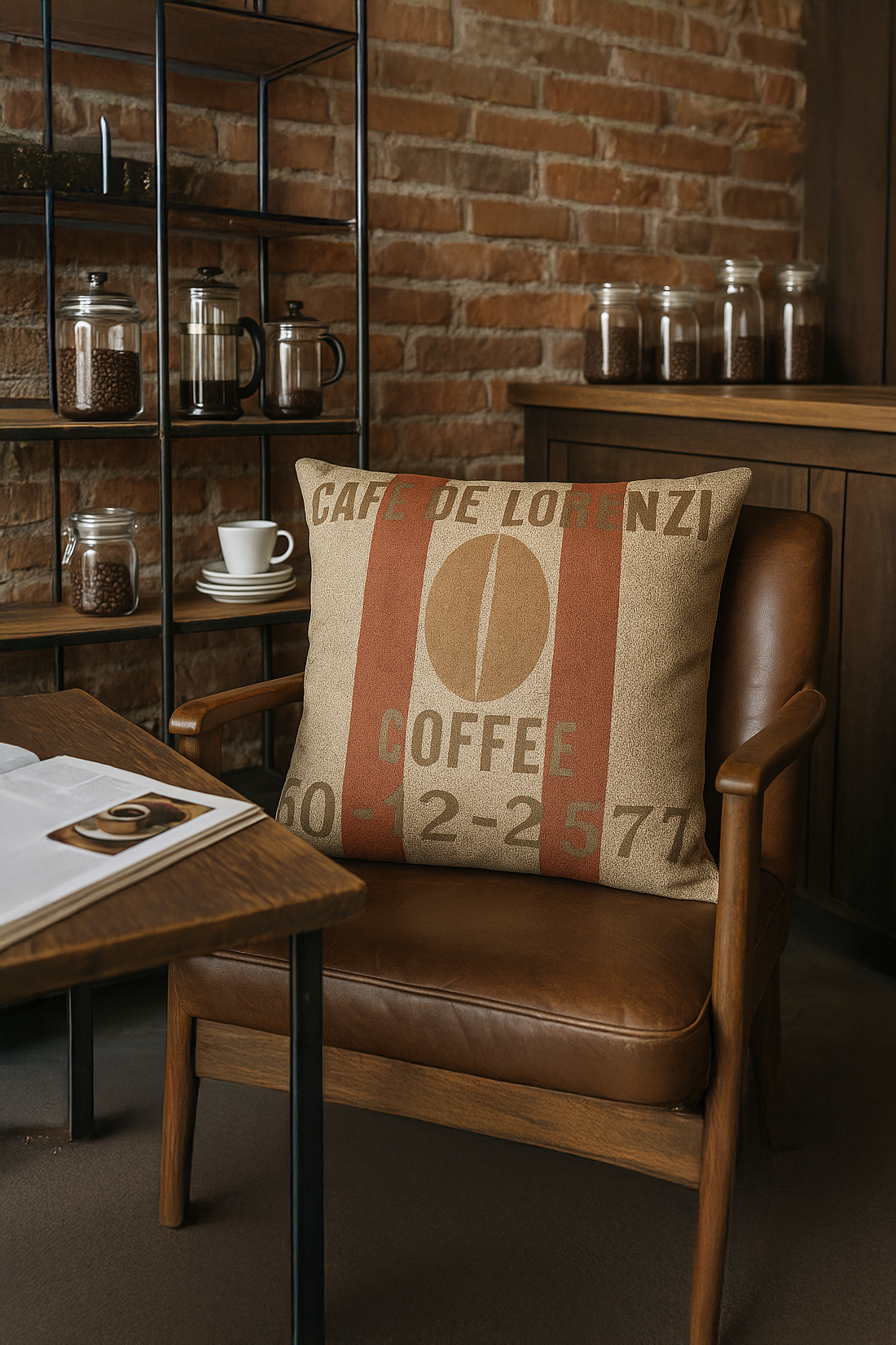 Café de Lorenzi Kırlent Kılıfı