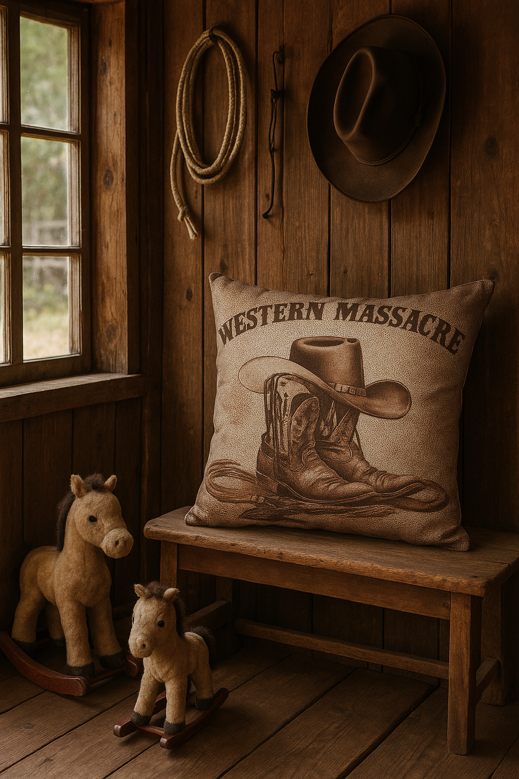 Wild West Kırlent Kılıfı