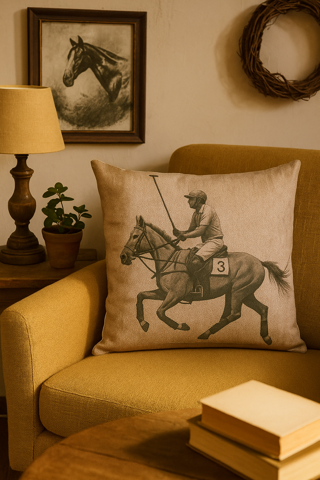 Polo Rider Kırlent Kılıfı
