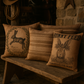 Rustic Charm 3'lü Kırlent Kılıfı Seti