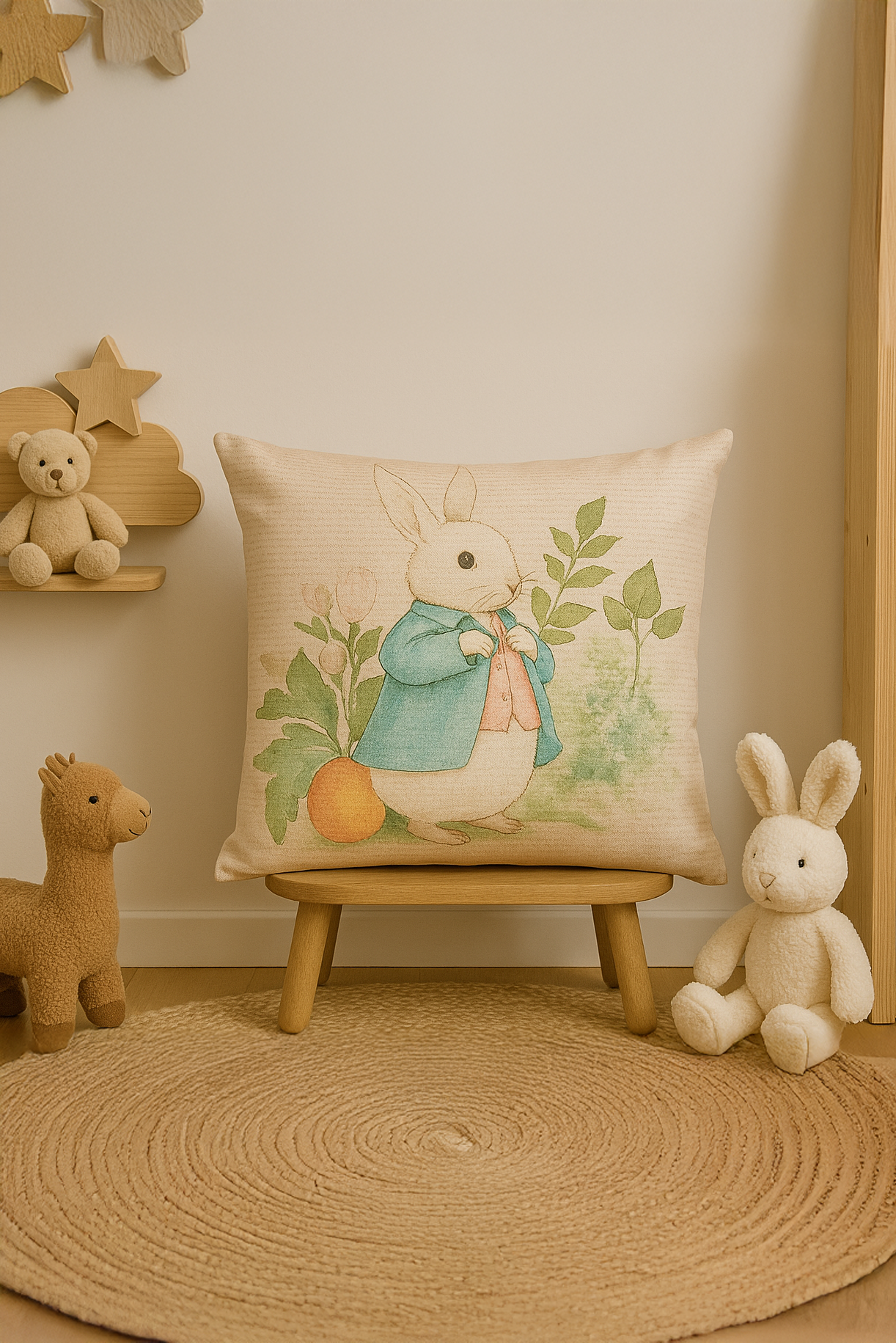 Garden Bunny Kırlent Kılıfı