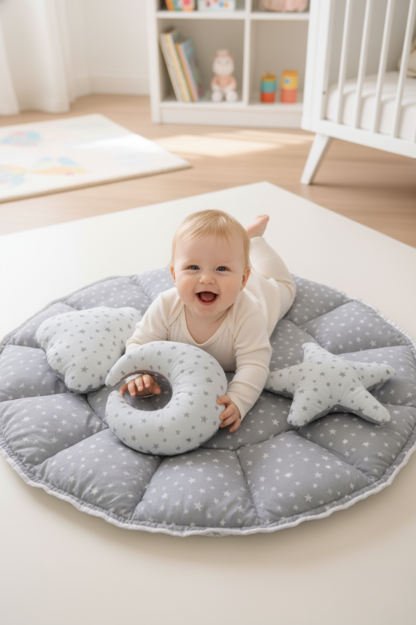 Ay ve Yıldızlar Bebek Oyun Minderi