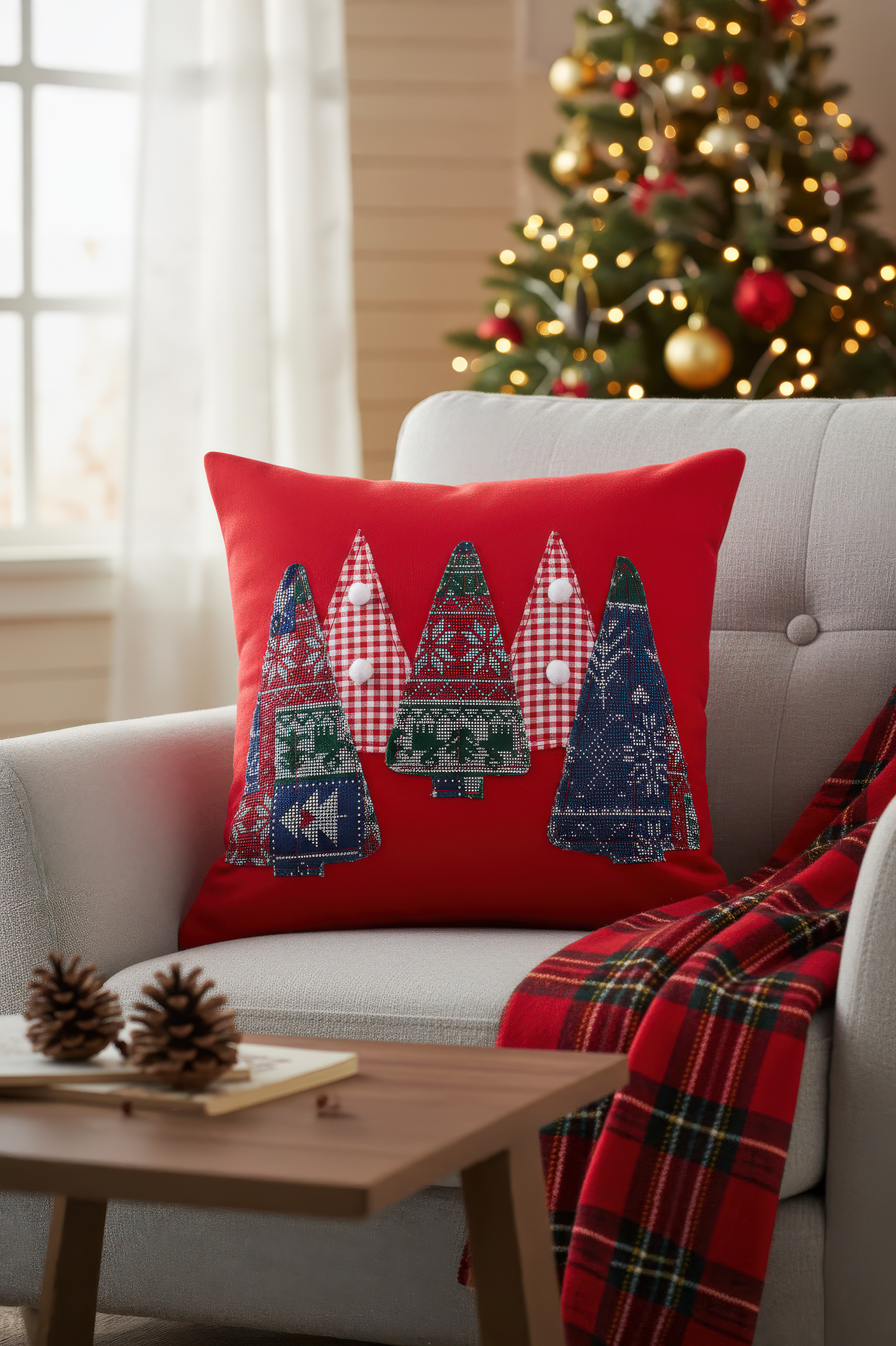 Festive Trees Kırlent