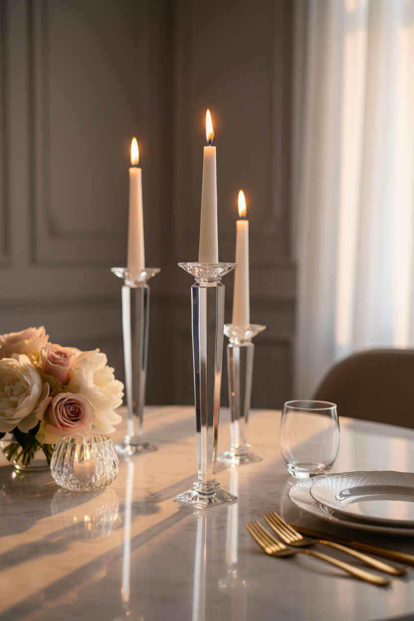 Santa Rosa Şamdan 50 cm