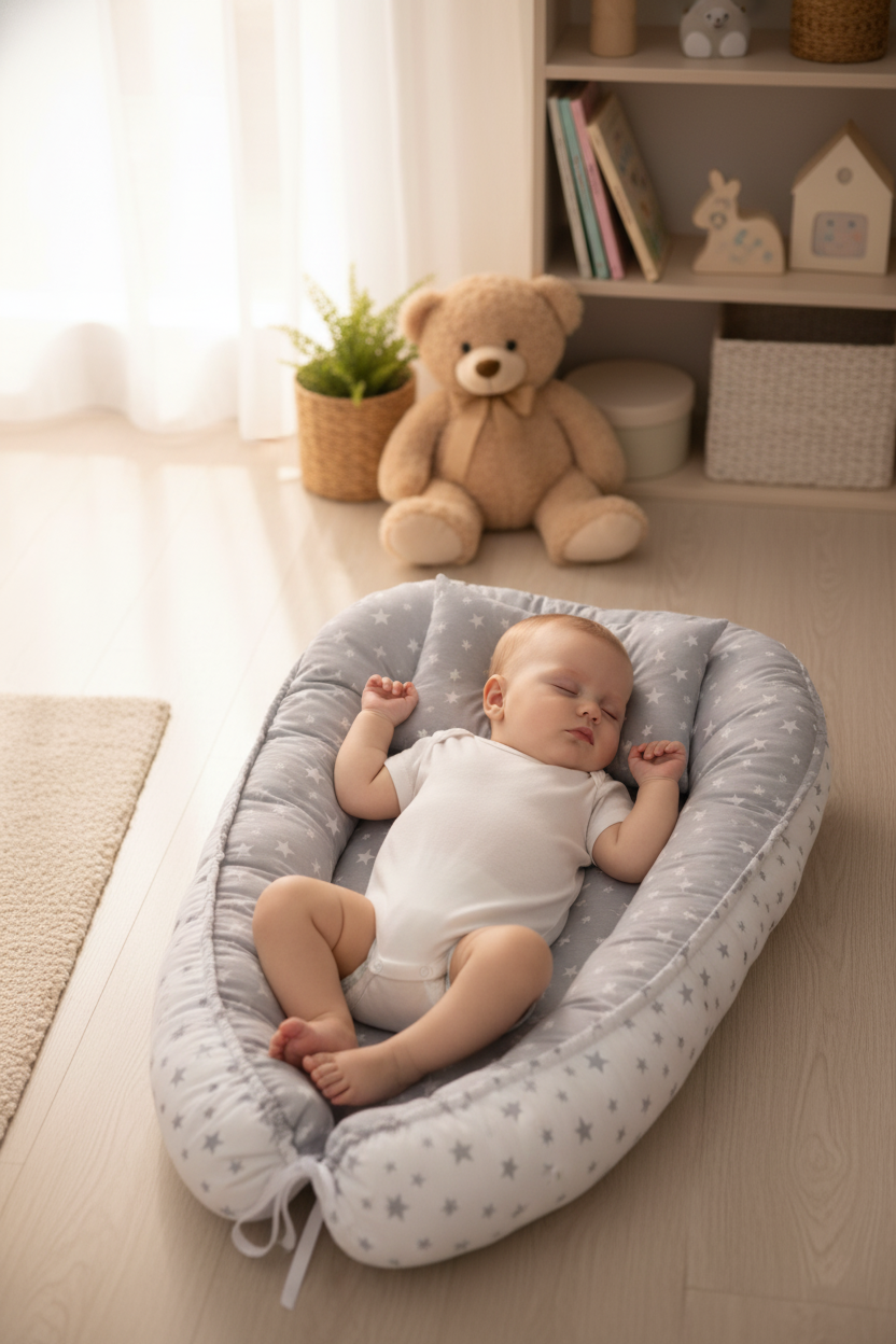 Yıldızlı Gri Bebek Yuvası