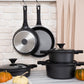 Natural Black Tencere & Tava Seti