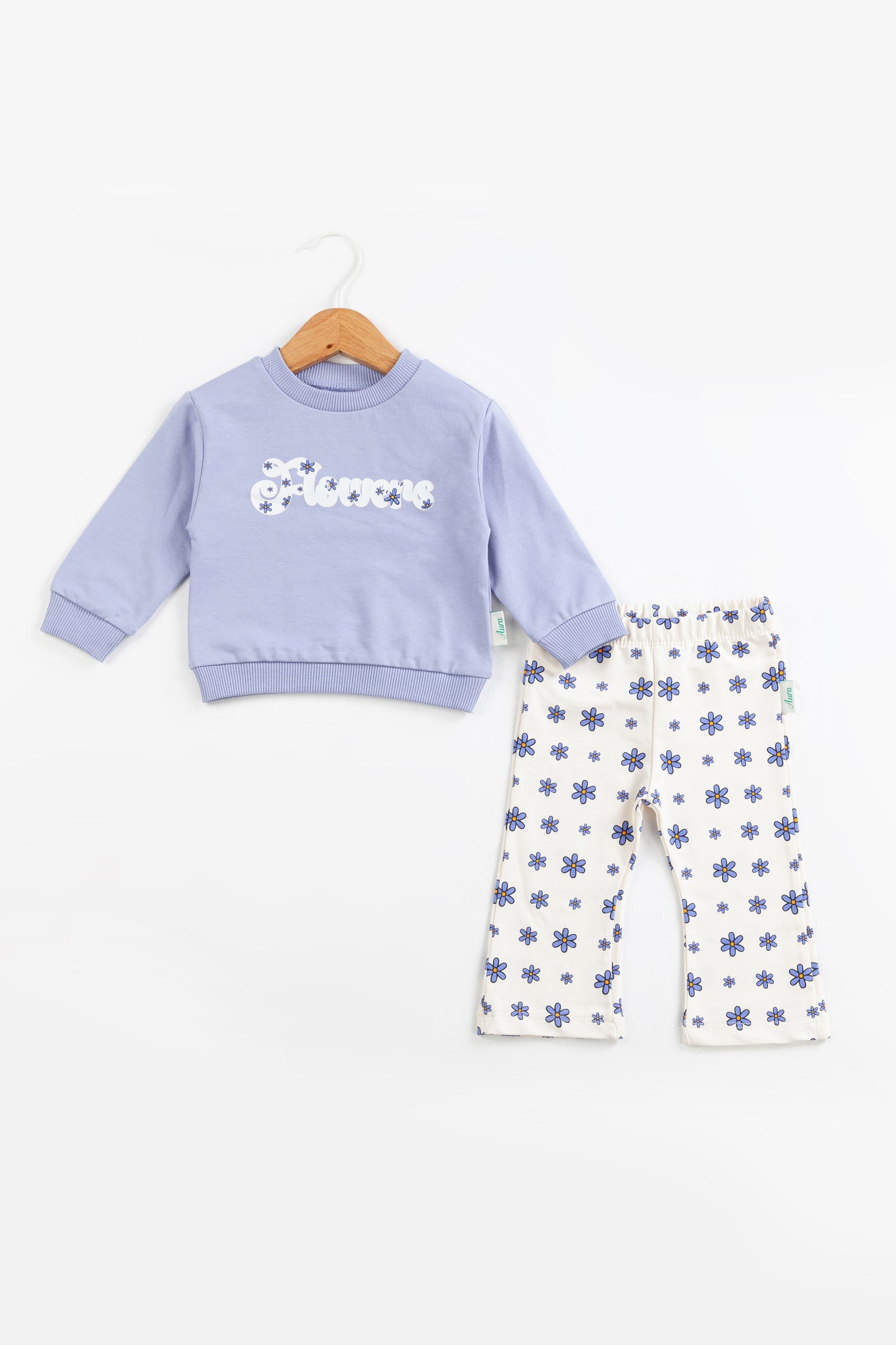 Flowers Kız Bebek Takım – Lila