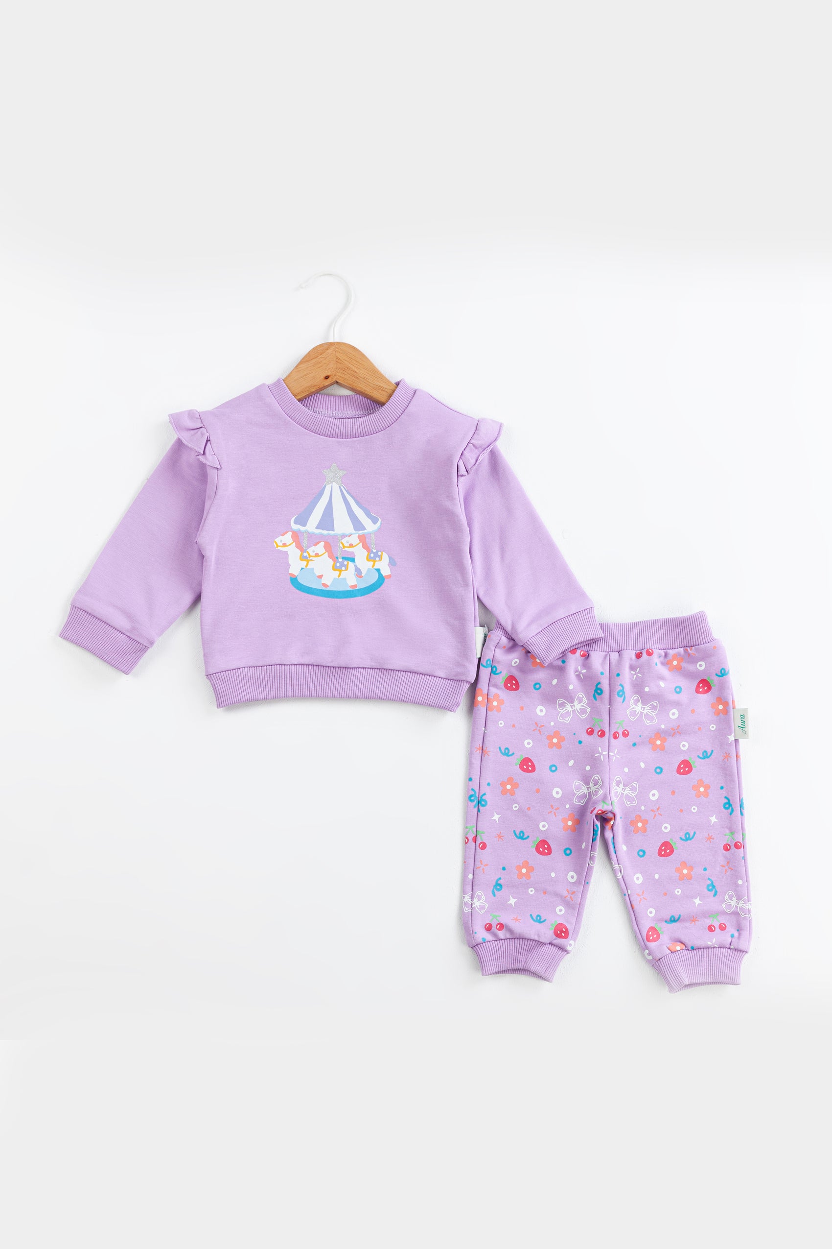 Carousel Kız Bebek Takım – Lila