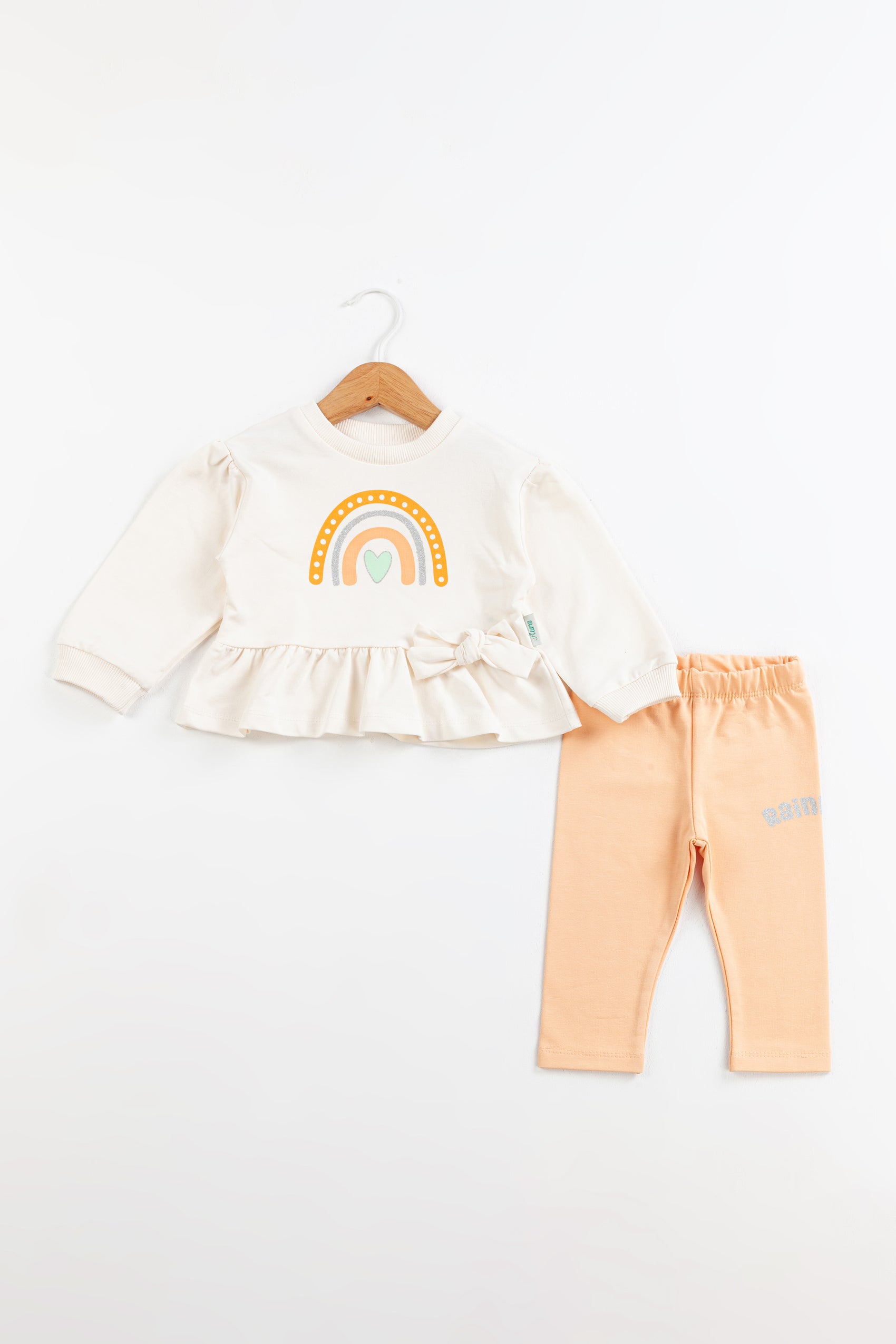 Rainbow Kız Bebek Takım – Şeftali