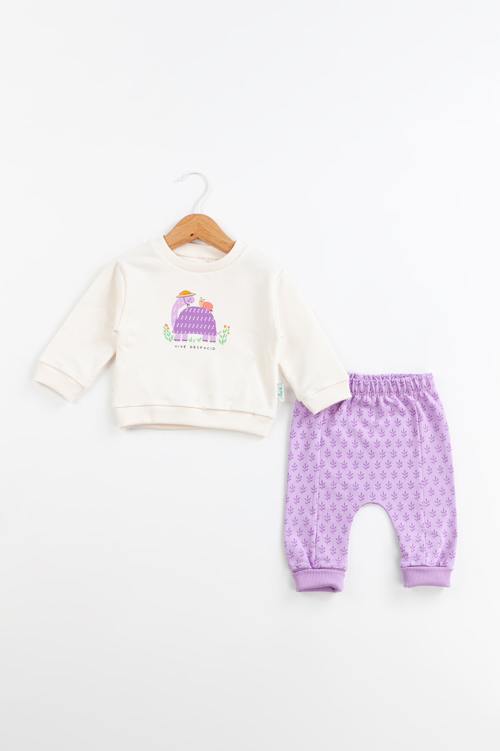 Turtle Garden Kız Bebek Takım – Lila