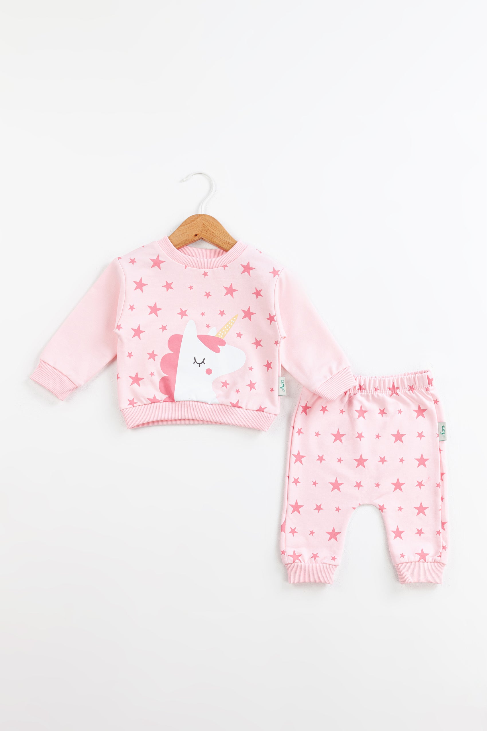 Unicorn Dreams Kız Bebek Takım – Toz Pembe