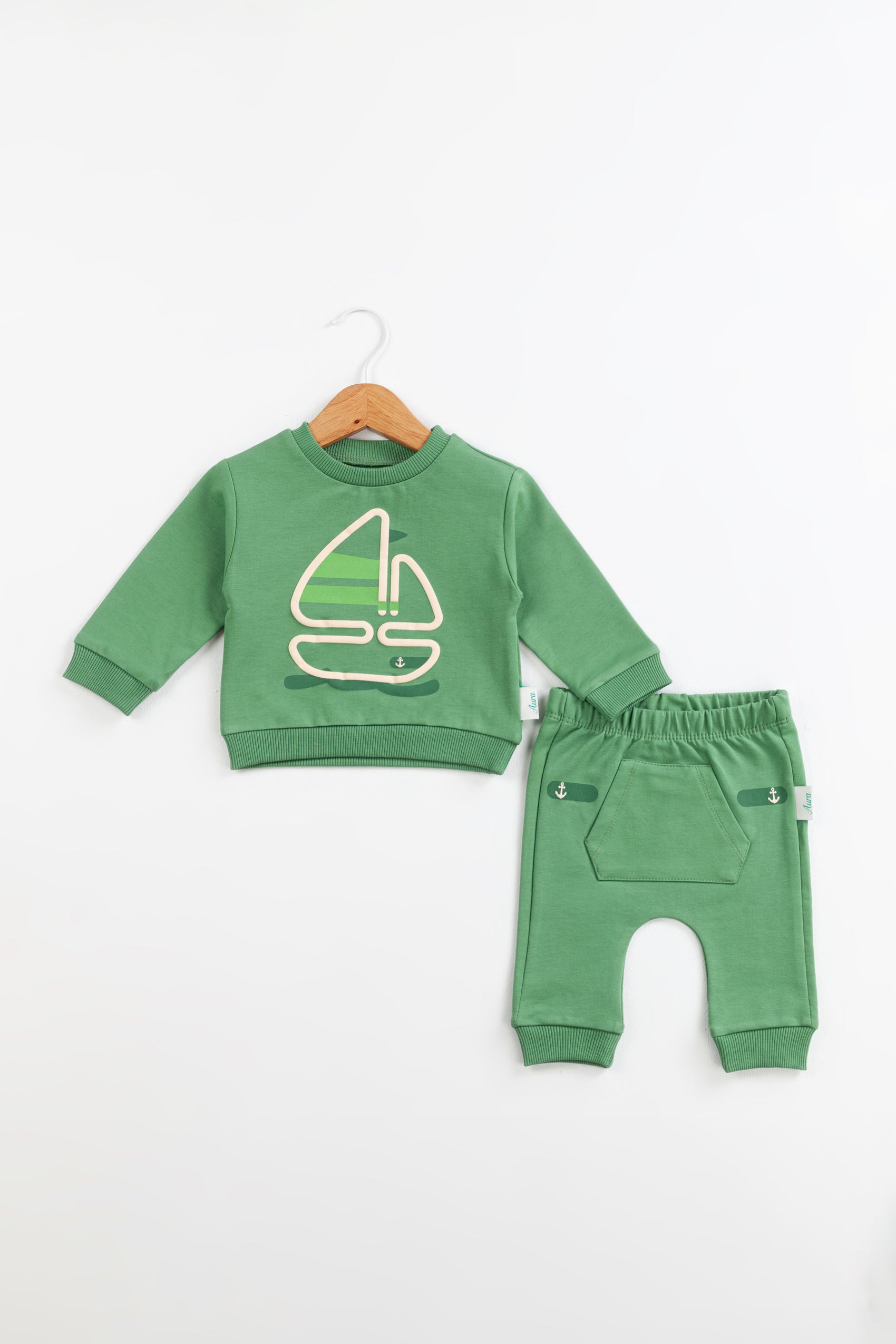 Little Sailor Erkek Bebek Takım – Yeşil