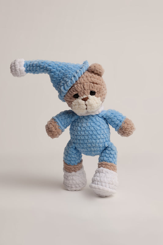 Peluş Uyku Ayıcığı - Mavi