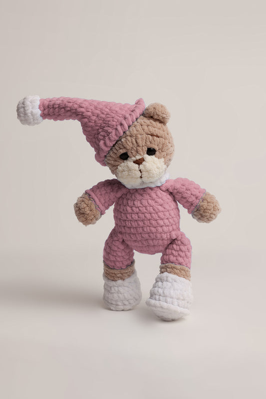 Peluş Uyku Ayıcığı - Pembe