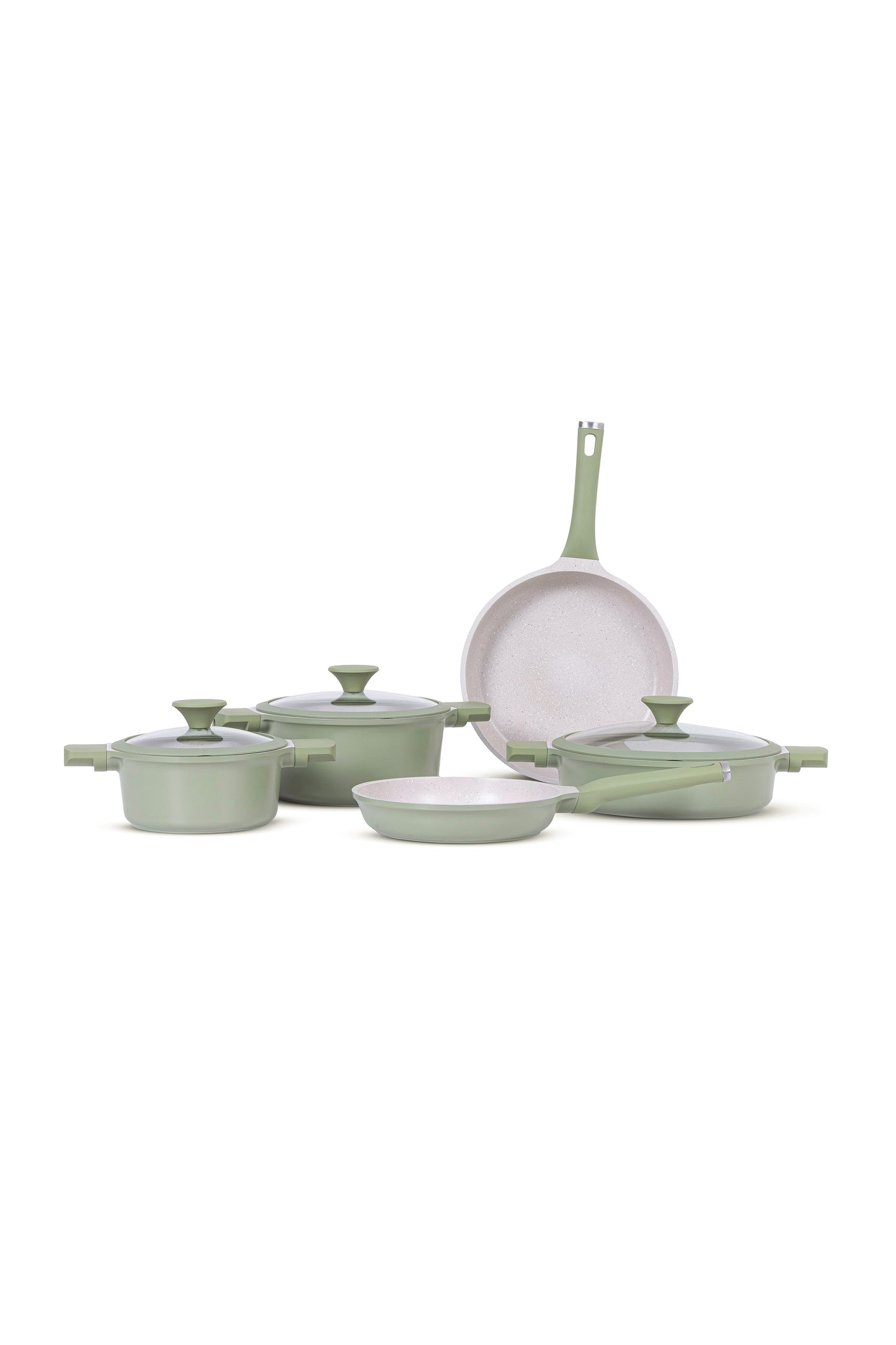 Natural Green Tencere & Tava Seti