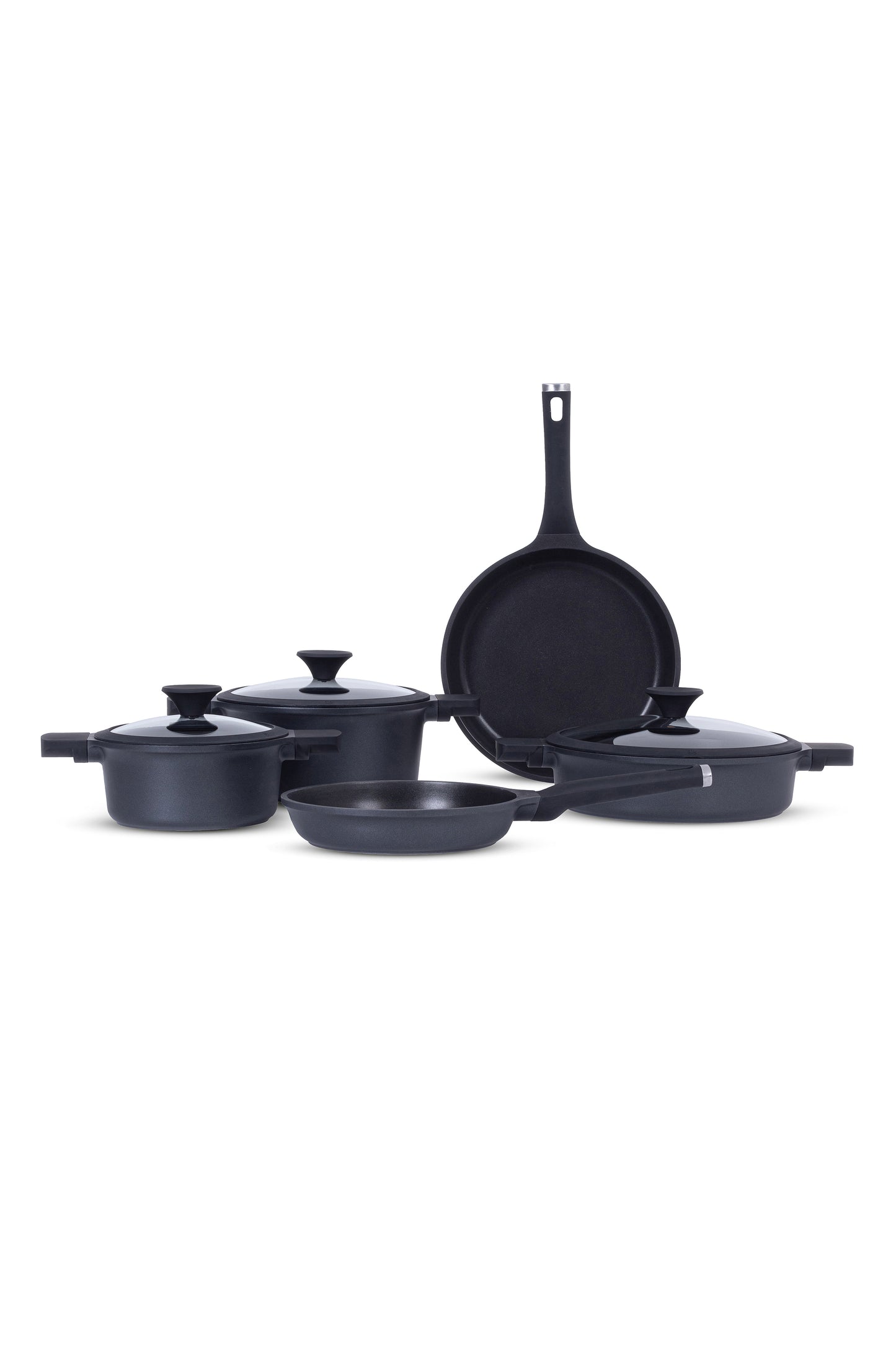 Natural Black Tencere & Tava Seti