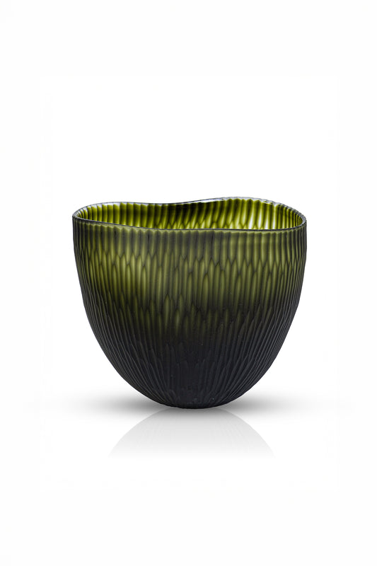 Serenity Matte Green Vazo 21x25 cm
