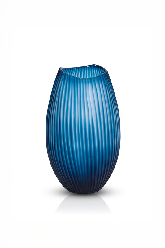 Serenity Matte Blue Vazo 29x17 cm