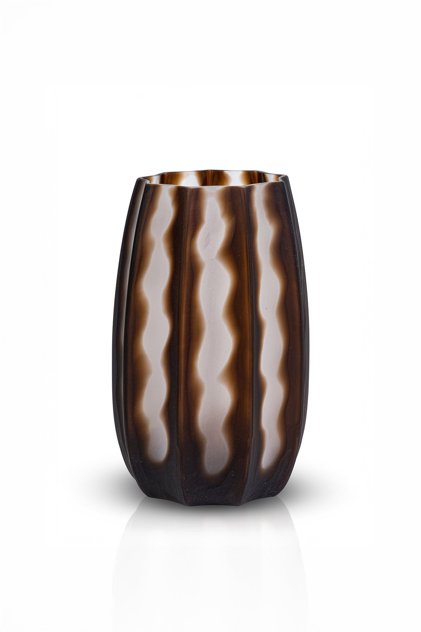 Serenity Matte Brown Vazo 31x19,5 cm