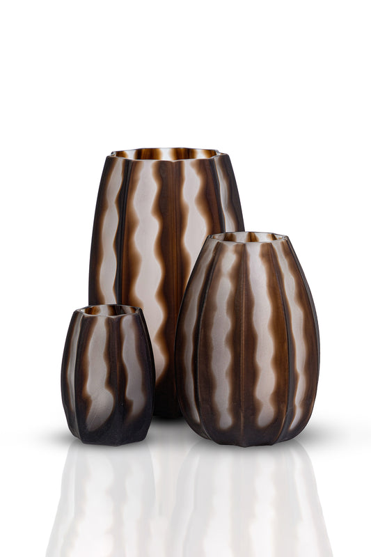 Serenity Matte Brown Vazo Seti