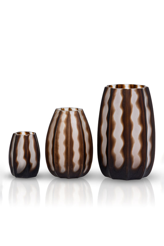 Serenity Matte Brown Vazo Seti