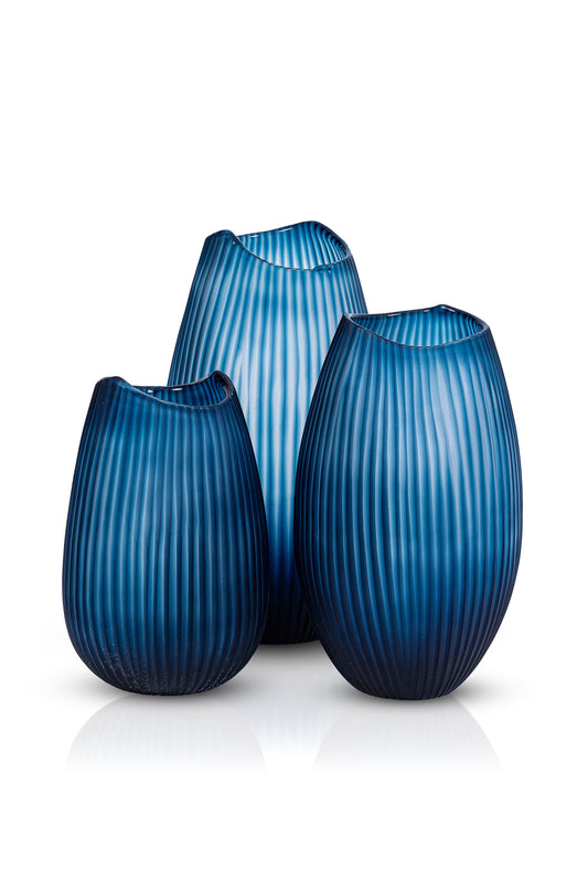 Serenity Matte Blue Vazo Seti