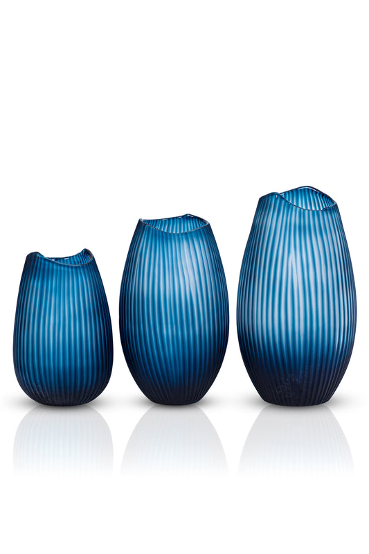 Serenity Matte Blue Vazo Seti