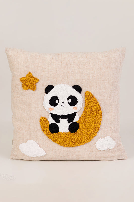 Ay Işığı Panda Punch Kırlent Kılıfı