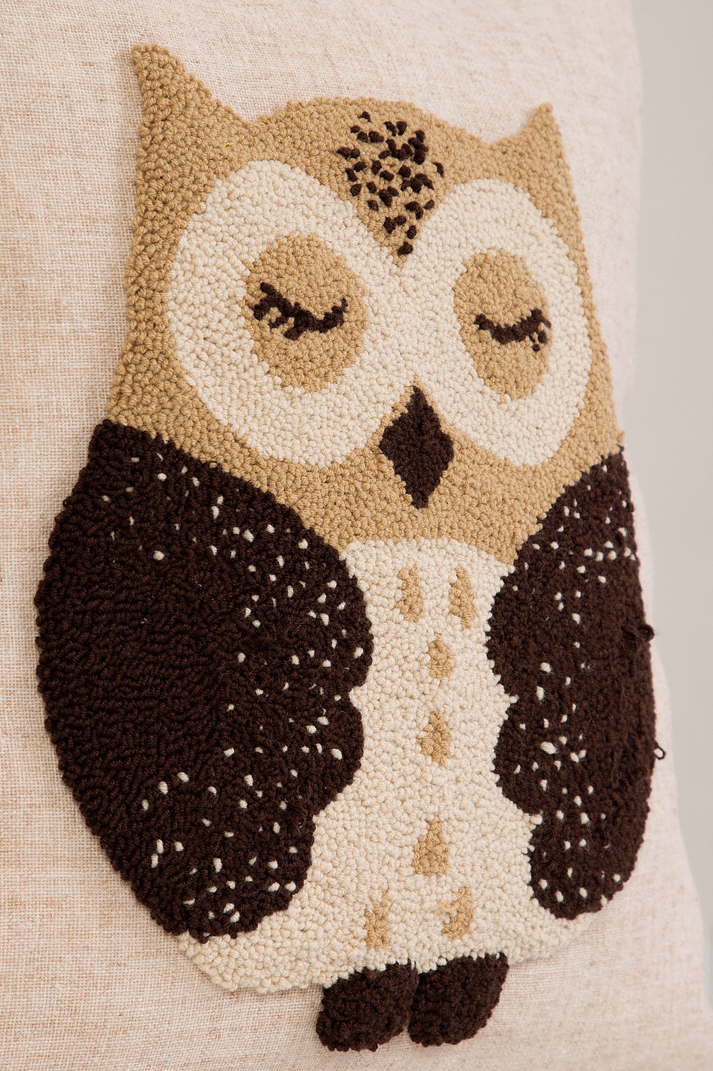 Wise Owl Punch Kırlent Kılıfı
