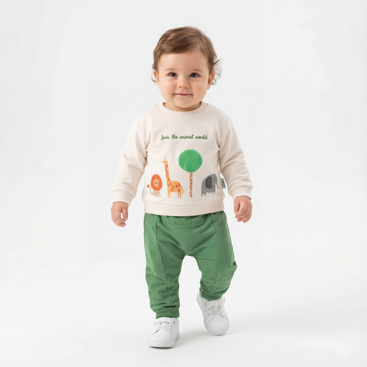 Animal World Erkek Bebek Takım